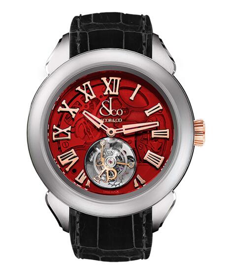 (image for) Replica Jacob & Co PT520.24.NS.QR.A Palatial Flying Tourbillon Hours & Minutes watch